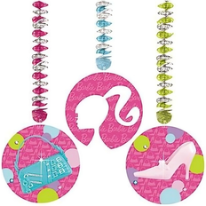 Swirls Amscan Swirls Barbie Dangling Cutouts 3-pack