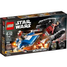 Lego a LEGO 75196 A-Wing vs. TIE Silencer microfighters