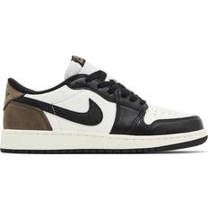 Multicolored Sneakers Children's Shoes NIKE Air Jordan 1 Low OG GS - White/Black/Dark Mocha