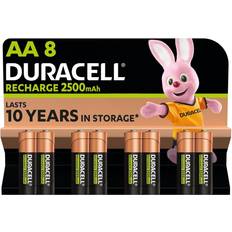 Duracell rechargeable batteries Duracell Rechargeable AA Batteries 2500mAh 8-pack