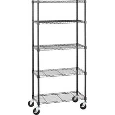 Amazon Basics 5-Shelf Black Shelving System 76.2x164.5cm