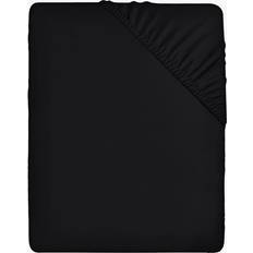 Utopia Bedding Deep Pocket Soft Brushed Bed Sheet Black (200x180cm)