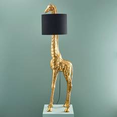 Harz Stehleuchten & Bodenleuchten WERNS Giraffe Gigi Junior Gold/Black Bodenlampe 146cm