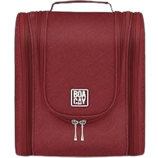 Men - Waterproof Toiletry Bags & Cosmetic Bags Boacay Hanging Travel Toiletry Bag - Wine Red