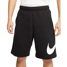 4XL - Men Shorts NIKE Sportswear Club Men's Graphic Shorts - Black/White