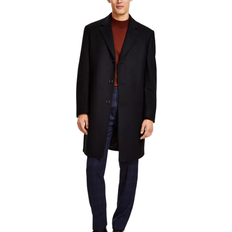 Men - Wool Coats Michael Kors Men's Classic Fit Luxury Wool Cashmere Blend Overcoats - Black