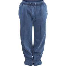 PrettyLittleThing Shape Sweat Seam Detail Wide Leg Sweatpants - Blue