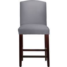 Velvet Bar Stools Birch Lane April Classic Steel Grey/Espresso Bar Stool 46"