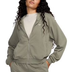 Donna - XL Maglioni Nike Womens Sportswear Chill Terry Full-Zip French Terry Hoodie - Light Army/Sail