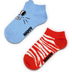 Happy Socks Kid's Low Cat Socks 2-pack - Light Blue