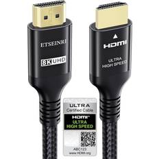 Hdmi 2.1 cable Etseinri 48Gbps 2.1 HDMI - HDMI M-M 1m