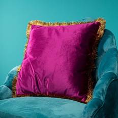 WERNS Velvet Chair Cushions Gold, Purple (45x45cm)