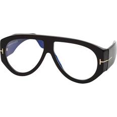 Lunettes Tom Ford FT5958-B Bleues-Light Block 001 De Vue Homme Noires (Seulement Monture)