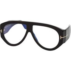 Lukulasit ja silmälasit Tom Ford FT5958-B Sininen-Light Block 001 Miesten Musta