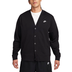 Men - XS Cardigans Nike Men's Club Knit Fairway Cardigan - Black/White