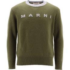 Ull Sweatshirts Barnkläder Marni Knit Wool Blouse - Deep Lichen Green (M01214-M00ML-0M540)