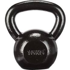 16 kg Kettlebells Amazon Basics Pesa rusa de hierro fundido, 16 kg, Negro