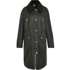 Barbour Women's Ebberston Long Wax Jacket - Archive Olive/Ancient