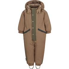 MarMar Copenhagen Flyverdragter Børnetøj MarMar Copenhagen Oll Snowsuit - Walnut Block (243-650-30-1602)