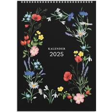 Kontorsmaterial Burde Illustrated Flowers Wall Calendar 2025