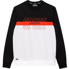 Lacoste Ripstop Tennis Sweatshirt Men - Black/Orange/White