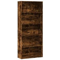 vidaXL 3314673 Smoked Oak Bokhylle 189cm