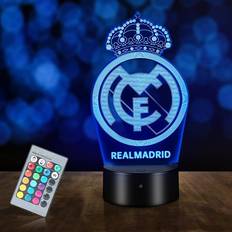 3d lampa Barnrum HooJtny Real Madrid 3D LED Nattlampa