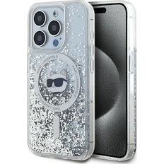 Karl Lagerfeld Liquid Glitter Choupette Head Magsafe for iPhone 14 Pro