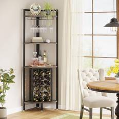 Tribesigns 4 Tier Corner Bar Grey Barskåp 40x161cm
