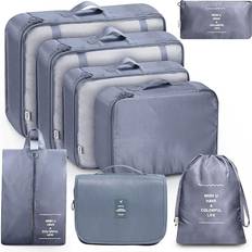 Organizer for Vacation &Travel Packing Cubes - 8 delar