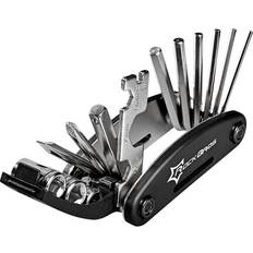 Bike repair ROCK BROS Multi-function 16 in 1 Repair bike Folding Tool Black