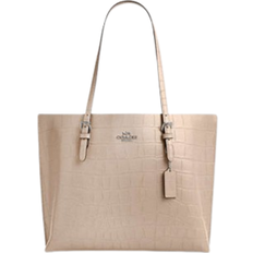 Coach mollie tote Coach Mollie Tote Bag - Novelty leather/Silver/Stone