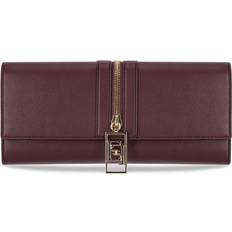 Rot Clutches Elisabetta Franchi ROUGE NOIR CLUTCH MIT REISSVERSCHLUSS