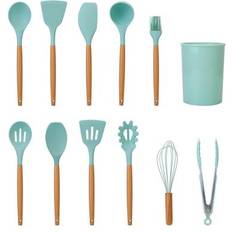 Soup Ladles Fresh Fab Finds FFF 11-Piece Silicone Cooking Utensil Set Soup Ladle