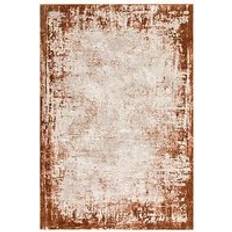 Carpets & Rugs Asiatic Terracotta Abstract Border Rug 200 x 290 Brown cm