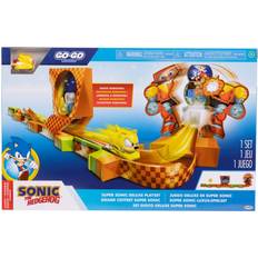 Siili Leikkipakkaukset JAKKS Pacific Sonic Go-Go Racers Super Sonic Deluxe Lelusarja