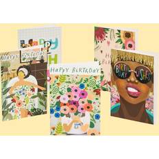 Födelsedagskort Retro Birthday 10-pack
