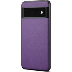 Google Pixel 6a Covers med kortholder Eiderwood Google Pixel 6a Vegansk Læderbelagt Cover Lilla