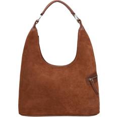 Ruskind Håndtasker SILFEN Lola Suede skuldertaske (BROWN)