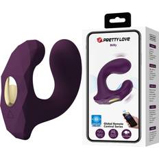 Sexleksaker Pretty Love Billy G-Spot Vibrator with App Remote Control Purple brun