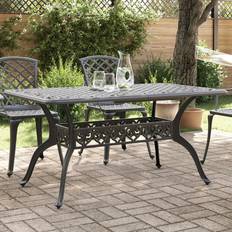 Rettangolare Tavoli da Pranzo da Esterno vidaXL Garden Table 150 x 90 x 72 cm - Black