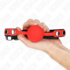 Silicone Ball Gag 4cm Red lila