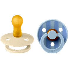 Bibs Round Nipple Baby Pacifier 2 Pack