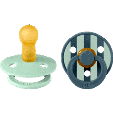 Pacifiers Bibs Round Colour Pacifier 2-Pack