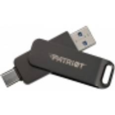 Patriot Patriot RAGE R550 256GB USB 3.2 Gen 1 Type-A C Flash Drive Flashdrive Pen Drive PE256GR550DSAD