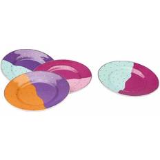 WERNS Fancy Color Dessert Plate 16cm 4pcs