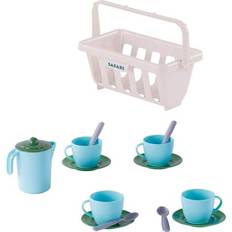 Fidgetlegetøj Cavallino Cavallino Toys Cavallino Crockery in Basket Blue 15 pieces
