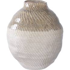 Grøn Vaser House Nordic Keramik Ø26 x 30.5 cm - Hvid/Grøn Vase