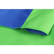 Studioking Achtergronddoek 2,7x5 m Blauw/Groen