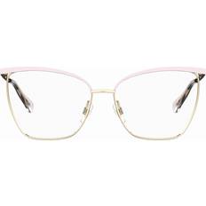 Glasses & Reading Glasses Love Moschino MOL596 EYR Women's Eyeglasses Gold Size 56 Frame Only Blue Light Block Available Gold Pink